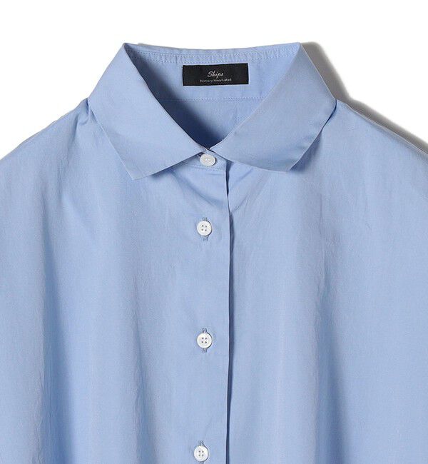 SHIPS for women「SHIPS Primary Navy Label:〈手洗い可能〉ALBINIコットンビッグワイズシャツ」|シャツ・ブラウス|