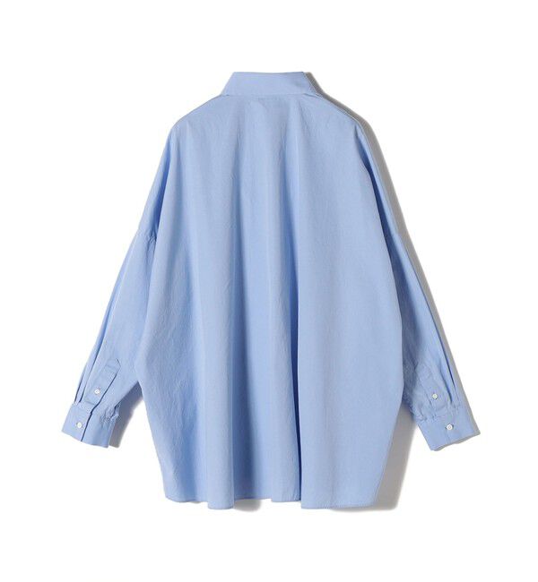 SHIPS for women「SHIPS Primary Navy Label:〈手洗い可能〉ALBINIコットンビッグワイズシャツ」|シャツ・ブラウス|