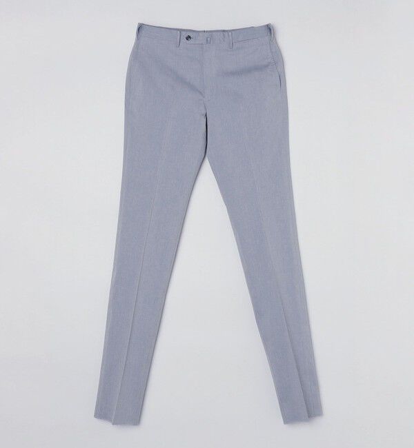 SHIPS「SHIPS:〈手洗い可能〉コットン ノープリーツ コードレーン パンツ」|チノ|スカイブルー