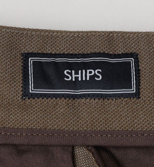 SHIPS「SHIPS: 〈ウエスト調整可能〉 ジャージ ドビー パンツ」|チノ|