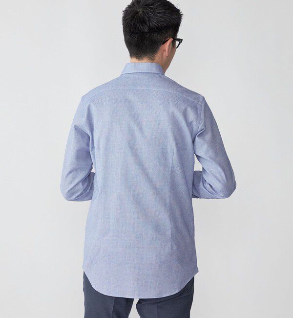 SHIPS「SHIPS: カラミ織り イタリアン ボタンダウン 無地 シャツ」|シャツ・ブラウス|