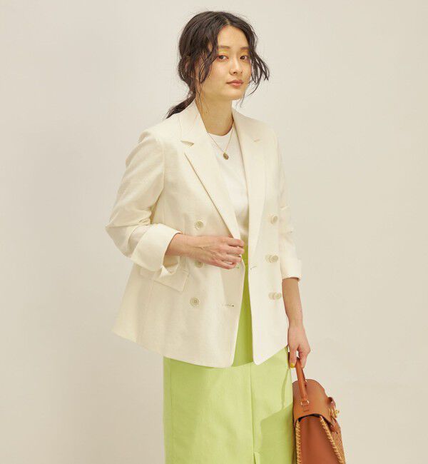 SHIPS for women「コットン リネン オックス ダブル ジャケット」|その他|