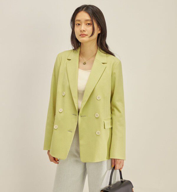 SHIPS for women「コットン リネン オックス ダブル ジャケット」|その他|