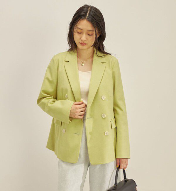 SHIPS for women「コットン リネン オックス ダブル ジャケット」|その他|