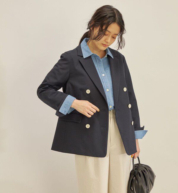 SHIPS for women「コットン リネン オックス ダブル ジャケット」|その他|