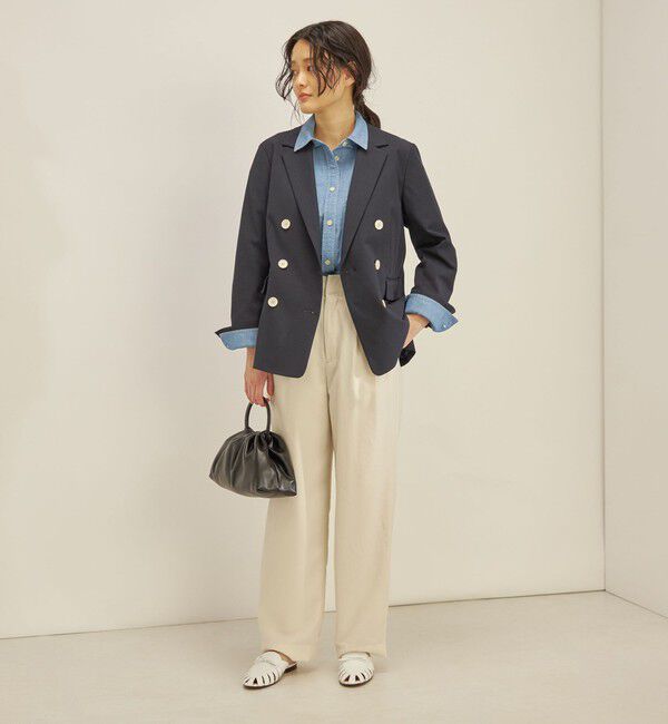 SHIPS for women「コットン リネン オックス ダブル ジャケット」|その他|