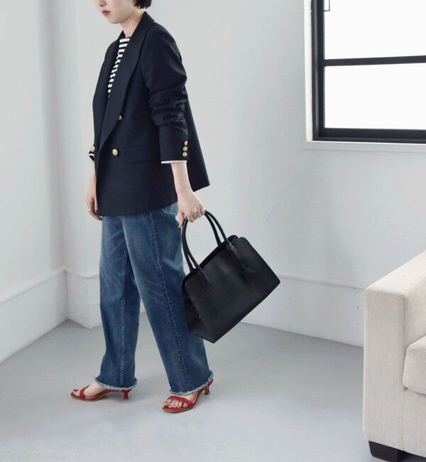 quaranciel「quaranciel:〈洗濯機可能〉ハンサム ダブルブレスト ブレザー ジャケット（セットアップ対応）」|テーラードジャケット|