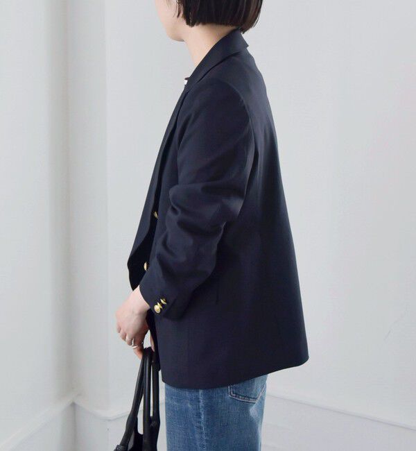 quaranciel「quaranciel:〈洗濯機可能〉ハンサム ダブルブレスト ブレザー ジャケット（セットアップ対応）」|テーラードジャケット|