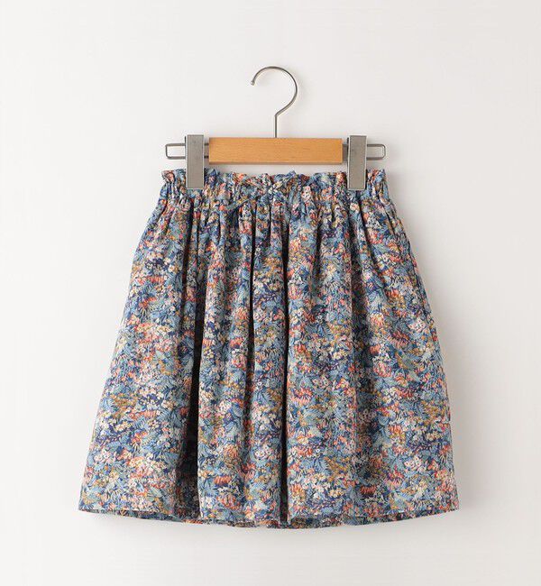 SHIPS KIDS「SHIPS KIDS:80～90cm / リバティ スカート」|フレア|ブルー系