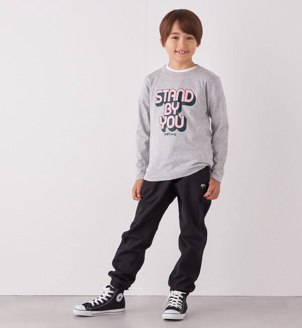 SHIPS any「SHIPS any: タイポグラフィー プリント ロンT<KIDS>◇」|Tシャツ・カットソー|