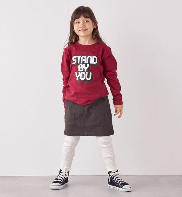 SHIPS any「SHIPS any: タイポグラフィー プリント ロンT<KIDS>◇」|Tシャツ・カットソー|