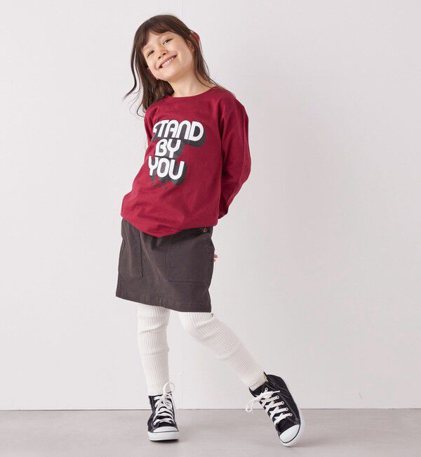 SHIPS any「SHIPS any: タイポグラフィー プリント ロンT<KIDS>◇」|Tシャツ・カットソー|
