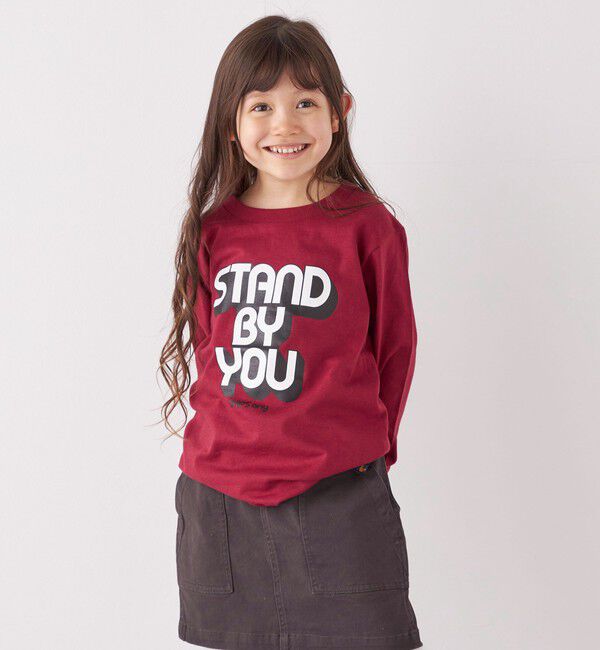 SHIPS any「SHIPS any: タイポグラフィー プリント ロンT<KIDS>◇」|Tシャツ・カットソー|