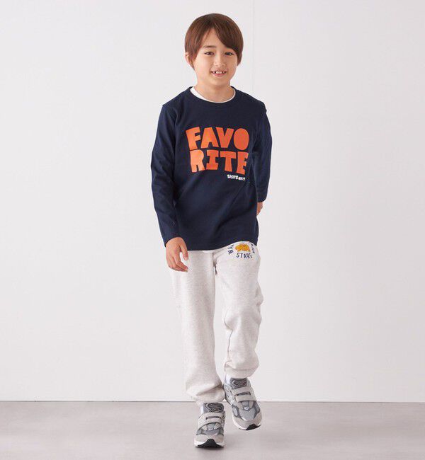 SHIPS any「SHIPS any: タイポグラフィー プリント ロンT<KIDS>◇」|Tシャツ・カットソー|