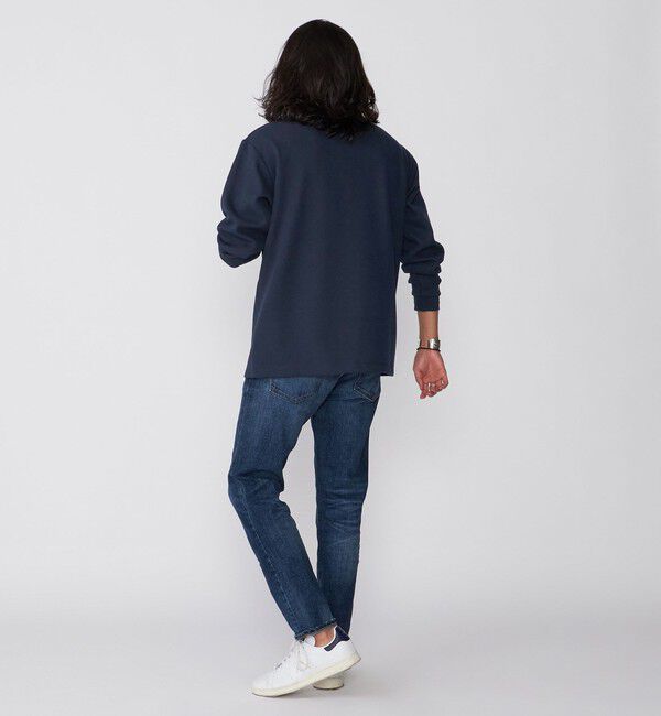 SHIPS「【WEB限定】SHIPS: ワンポイント ロゴ バーズアイ ロングスリーブ ポロシャツ」|ポロシャツ|