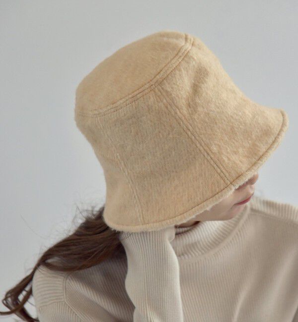 quaranciel「quaranciel: 起毛 バケット ハット」|ハット|ベージュ