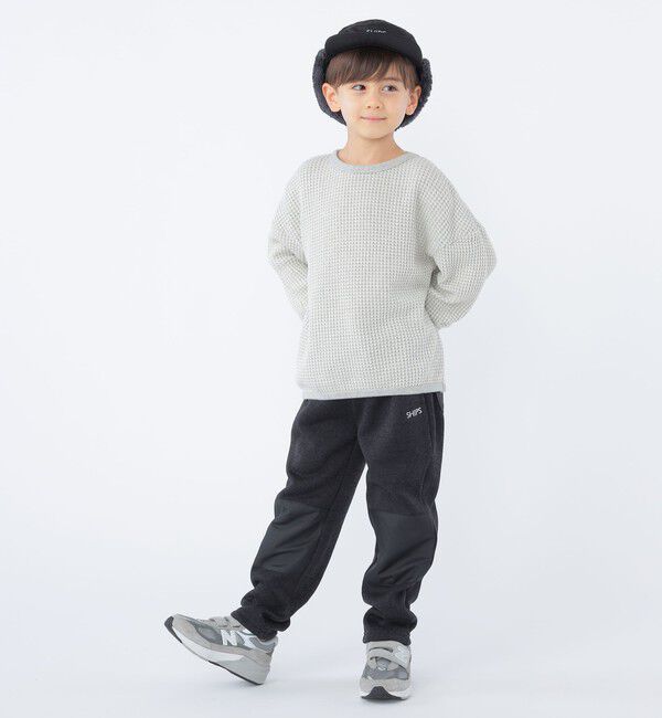 SHIPS KIDS「SHIPS KIDS:100～130cm / ポコポコ ワッフル 長袖 カットソー」|Tシャツ・カットソー|