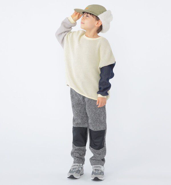 SHIPS KIDS「SHIPS KIDS:100～130cm / ポコポコ ワッフル 長袖 カットソー」|Tシャツ・カットソー|