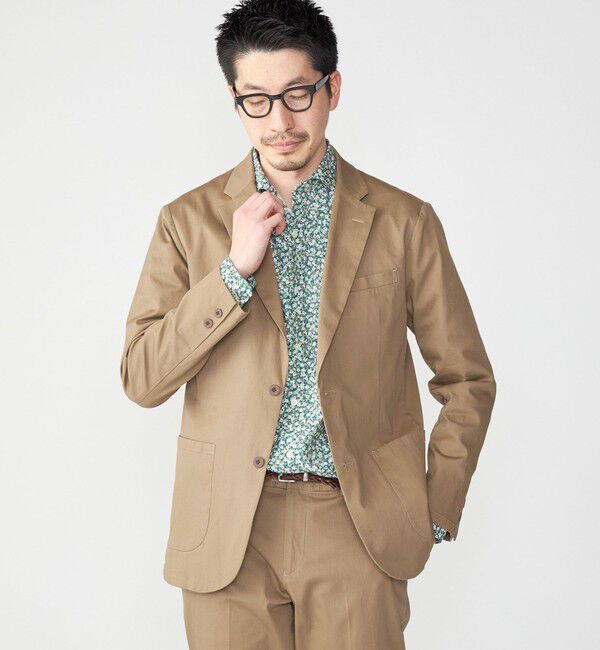 SHIPS「SHIPS: 〈セットアップ対応・手洗い可能〉ウォッシュド ピケ 2ボタン ジャケット」|テーラードジャケット|