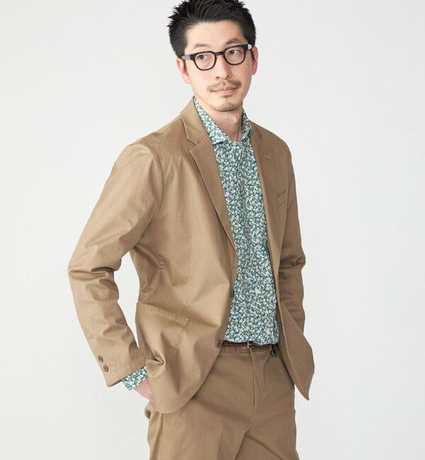 SHIPS「SHIPS: 〈セットアップ対応・手洗い可能〉ウォッシュド ピケ 2ボタン ジャケット」|テーラードジャケット|