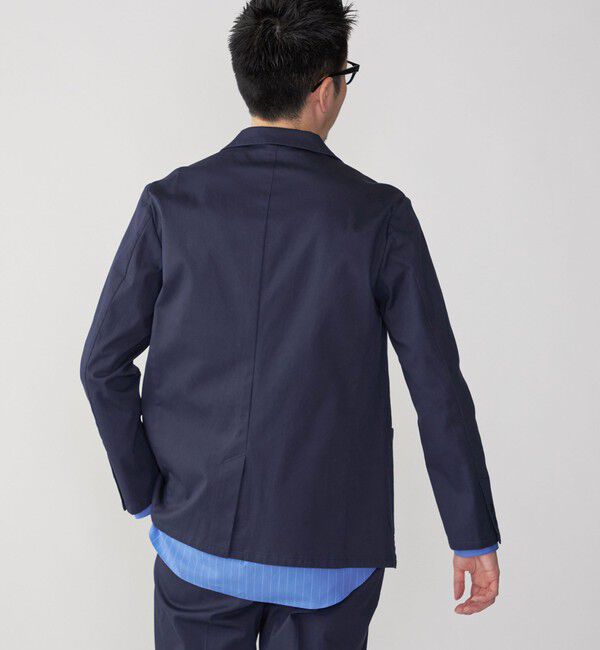 SHIPS「SHIPS: 〈セットアップ対応・手洗い可能〉ウォッシュド ピケ 2ボタン ジャケット」|テーラードジャケット|