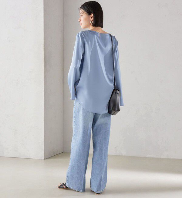 SHIPS for women「〈手洗い可能〉サテン ブラウス◇」|シャツ・ブラウス|