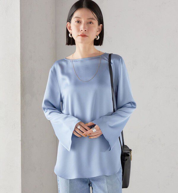 SHIPS for women「〈手洗い可能〉サテン ブラウス◇」|シャツ・ブラウス|