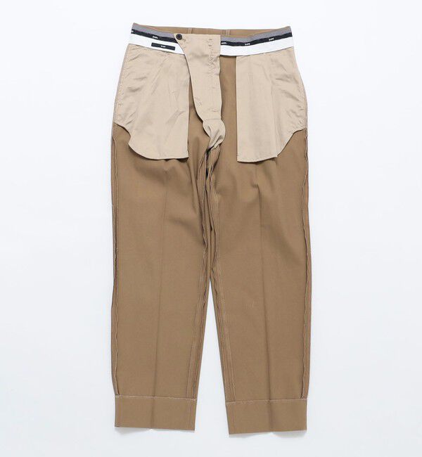 SHIPS「SHIPS: ワンプリーツ オーガニック ツイル パンツ」|スラックス|