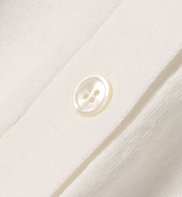 SHIPS any「《一部追加予約》SHIPS any:〈手洗い可能〉リネン ミックス Vネック ショート シアー カーディガン」|カーディガン|