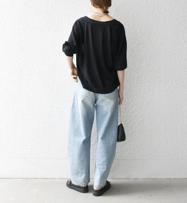 SHIPS any「《一部追加予約》SHIPS any:〈手洗い可能〉リネン ミックス Vネック ショート シアー カーディガン」|カーディガン|