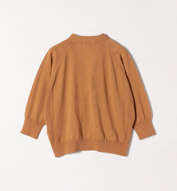 SHIPS any「《一部追加予約》SHIPS any:〈手洗い可能〉リネン ミックス Vネック ショート シアー カーディガン」|カーディガン|