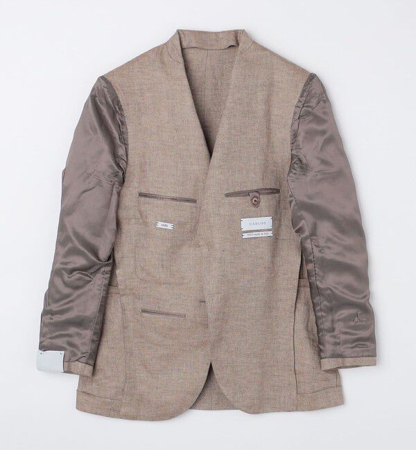 SHIPS「【SHIPS別注】CARUSO: AIDA リネン バスケット ジャケット」|テーラードジャケット|