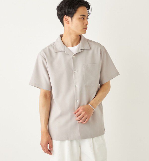 SHIPS Colors 「SHIPS Colors:ポリトロ オープンカラー シャツ(セットアップ対応可能)◇」|シャツ・ブラウス|