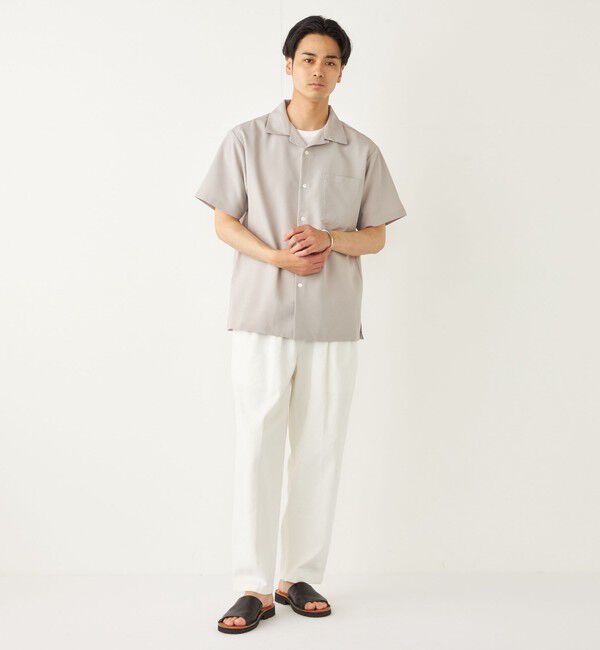 SHIPS Colors 「SHIPS Colors:ポリトロ オープンカラー シャツ(セットアップ対応可能)◇」|シャツ・ブラウス|