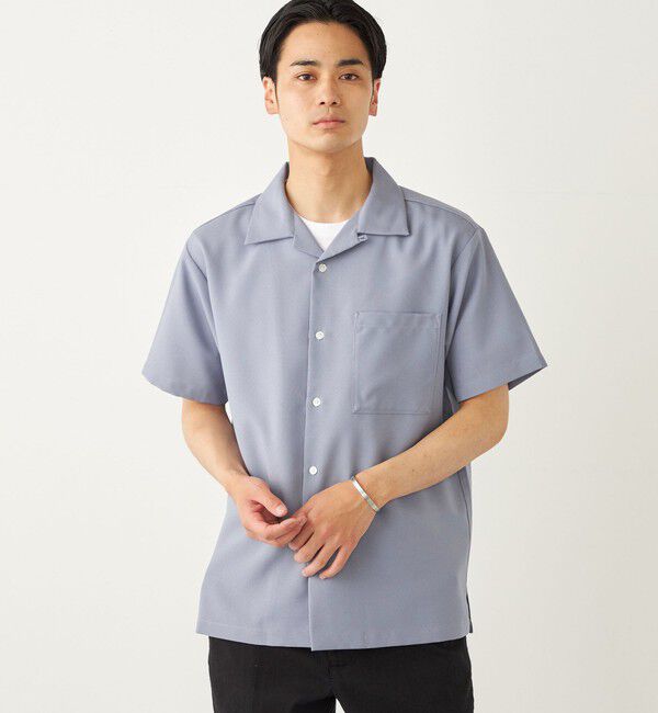 SHIPS Colors 「SHIPS Colors:ポリトロ オープンカラー シャツ(セットアップ対応可能)◇」|シャツ・ブラウス|