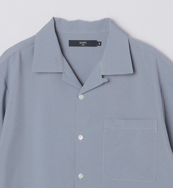 SHIPS Colors 「SHIPS Colors:ポリトロ オープンカラー シャツ(セットアップ対応可能)◇」|シャツ・ブラウス|