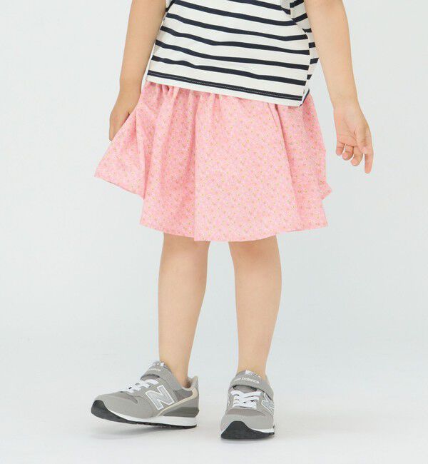 SHIPS Colors 「SHIPS Colors:〈洗濯機可能〉フラワー プリント ガウチョ パンツ(80~130cm)」|キュロット|ピンク