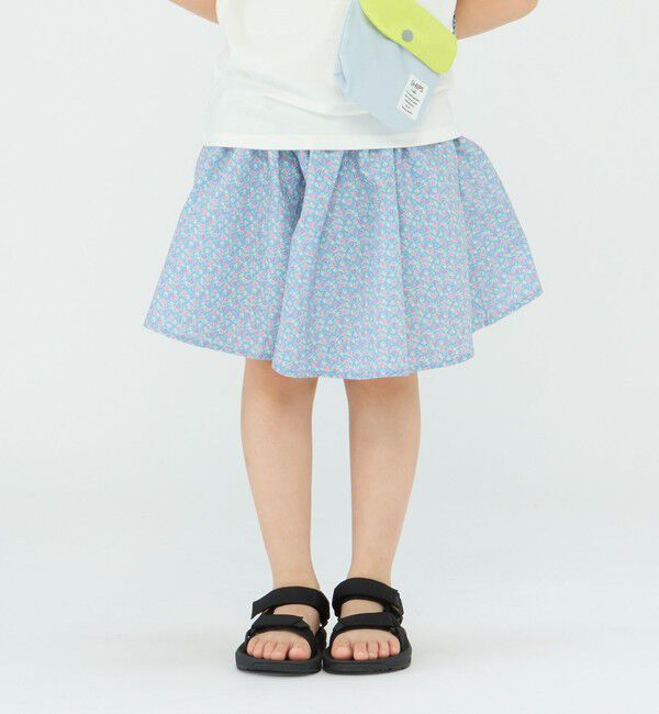 SHIPS Colors 「SHIPS Colors:〈洗濯機可能〉フラワー プリント ガウチョ パンツ(80~130cm)」|キュロット|