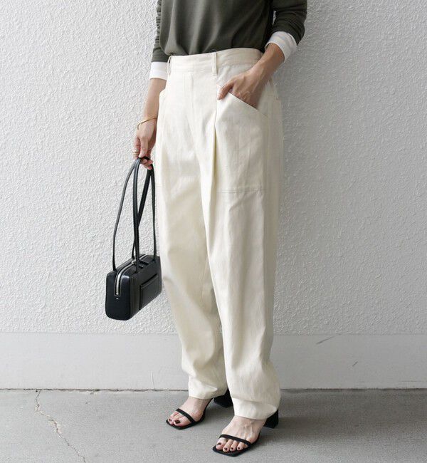 SHIPS any「SHIPS any:〈洗濯機可能〉コクーン ワーク カーゴ パンツ」|カーゴ|