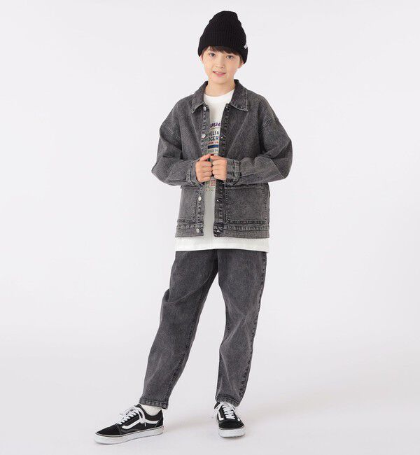 SHIPS KIDS「SHIPS KIDS:140～160cm / ジャージー ライク デニム ジャケット」|その他|