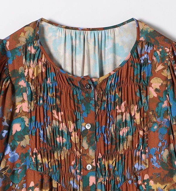 SHIPS any「SHIPS any: 〈手洗い可能〉TROUILLET フラワー プリント ワンピース」|ワンピース|