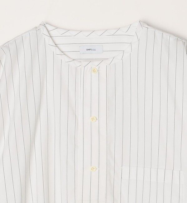 SHIPS any「SHIPS any: オーバーサイズ コットン スリーピング シャツ◇」|シャツ・ブラウス|