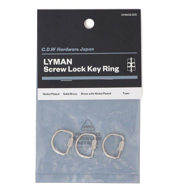 SHIPS any「CANDY DESIGN WORKS: LYMAN キーリング」|チャーム・キーホルダー|シルバー