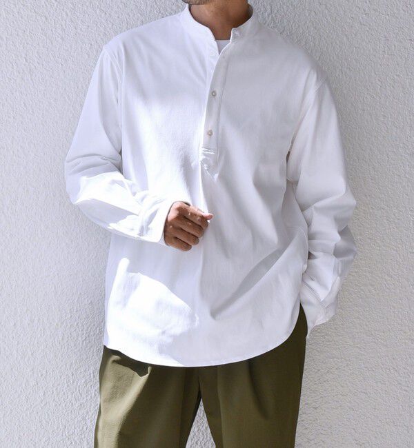 SHIPS any「SHIPS any: SORONA(R) ストレッチ ジャージー バンドスキッパー プルオーバー シャツ◇」|シャツ・ブラウス|