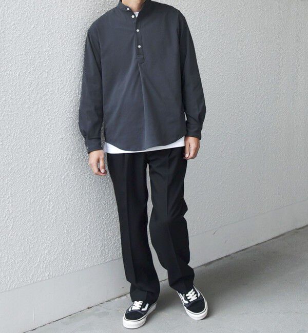 SHIPS any「SHIPS any: SORONA(R) ストレッチ ジャージー バンドスキッパー プルオーバー シャツ◇」|シャツ・ブラウス|