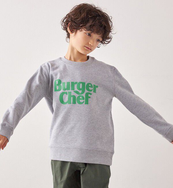 SHIPS any「【SHIPS any別注】Burger Chef: ロゴ プリント スウェット<KIDS>」|スウェット・ジャージ|