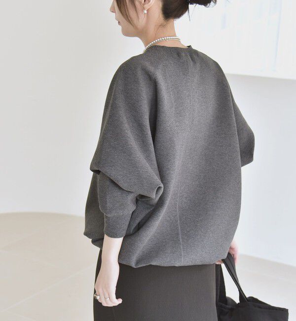 quaranciel「《一部追加予約》quaranciel:〈洗濯機可能〉ポンチ ドロスト ルーズ プルオーバー」|スウェット・ジャージ|