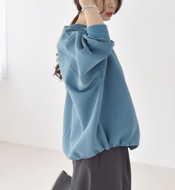 quaranciel「《一部追加予約》quaranciel:〈洗濯機可能〉ポンチ ドロスト ルーズ プルオーバー」|スウェット・ジャージ|