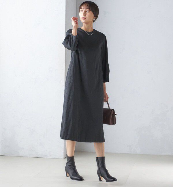 SHIPS for women「〈手洗い可能〉フラワー ジャカード フレア ワンピース」|ワンピース|