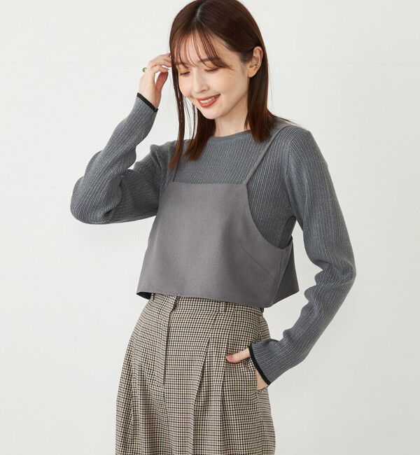 SHIPS Colors 「SHIPS Colors:〈洗濯機可能〉ビスチェ セット シャツ ワンピース」|ワンピース|